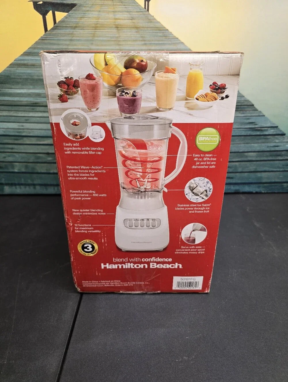 New Hamilton Beach White Smoothie Blender